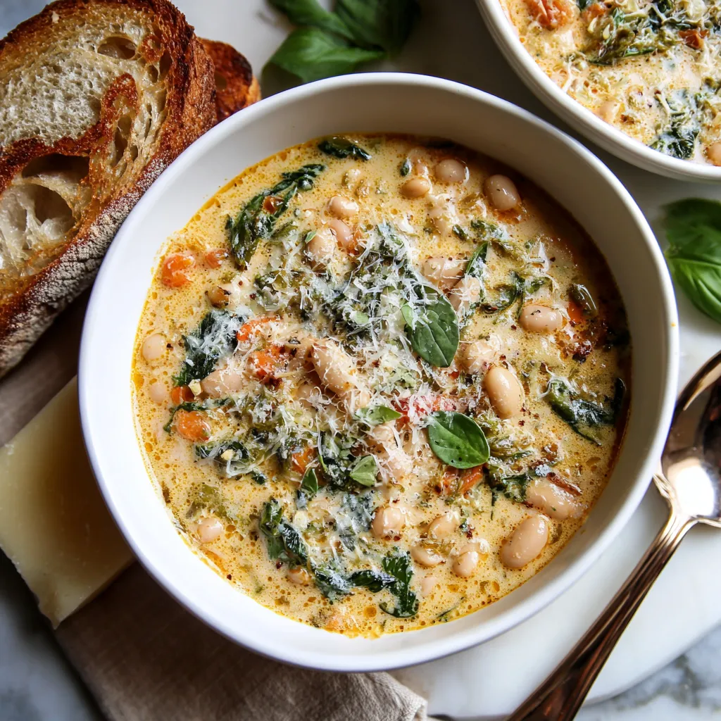 Creamy Tuscan Bean Soup