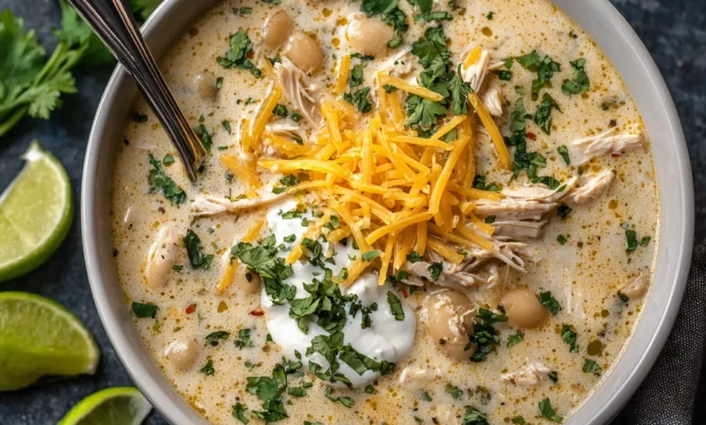 Creamy White Chicken Chili Soup