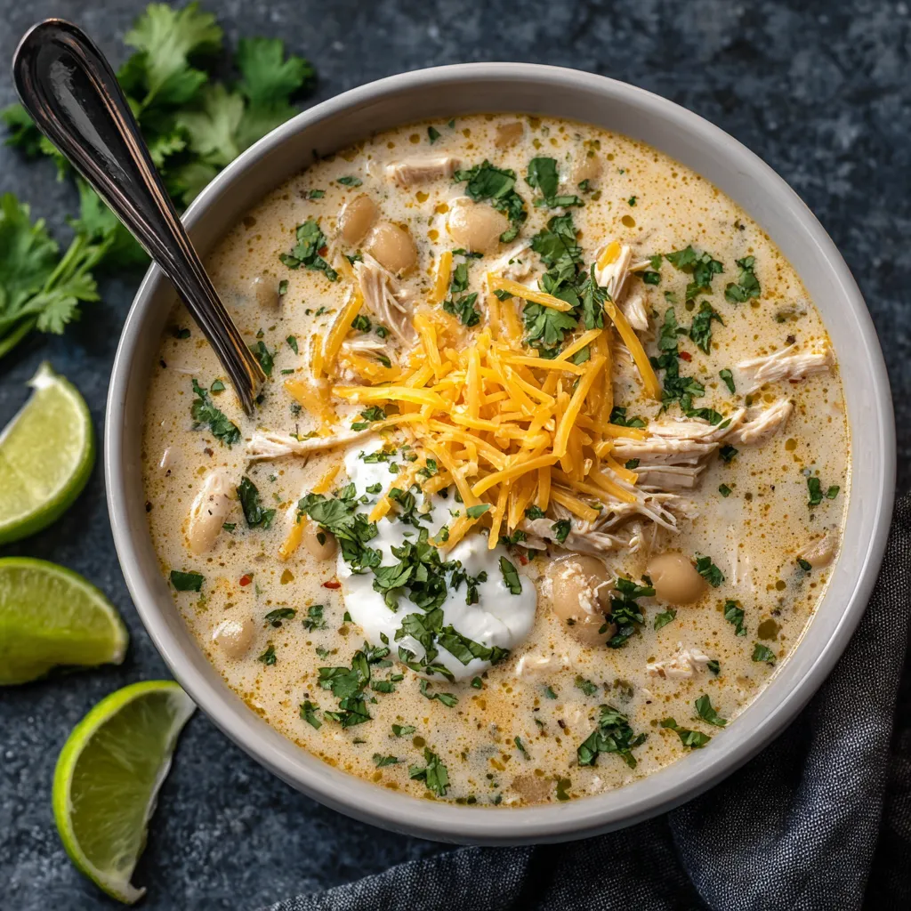 Creamy White Chicken Chili Soup