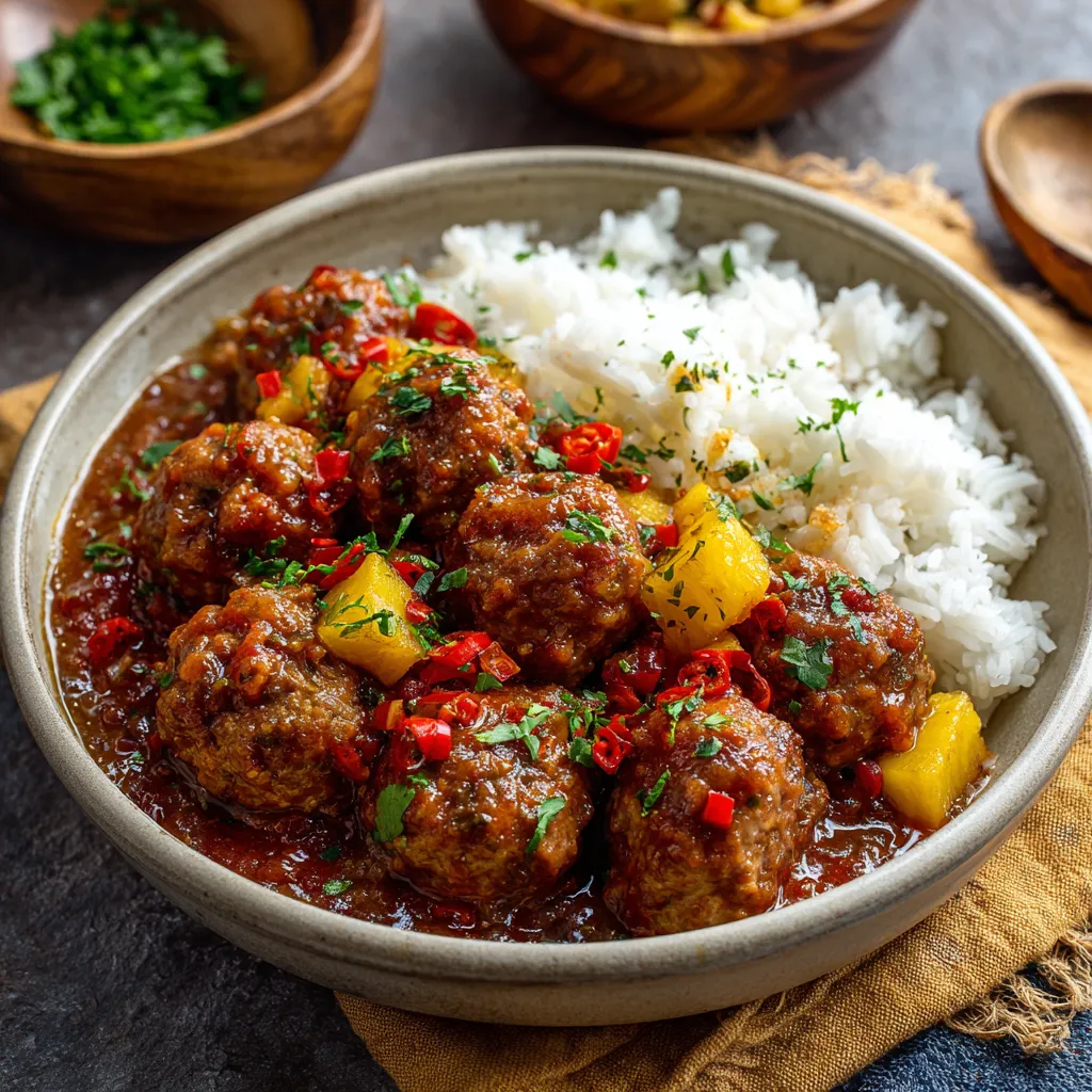 Dump-and-Go Hawaiian Meatballs