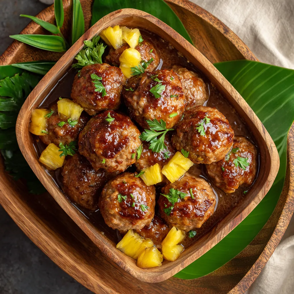 Easy Make-Ahead Hawaiian Meatballs