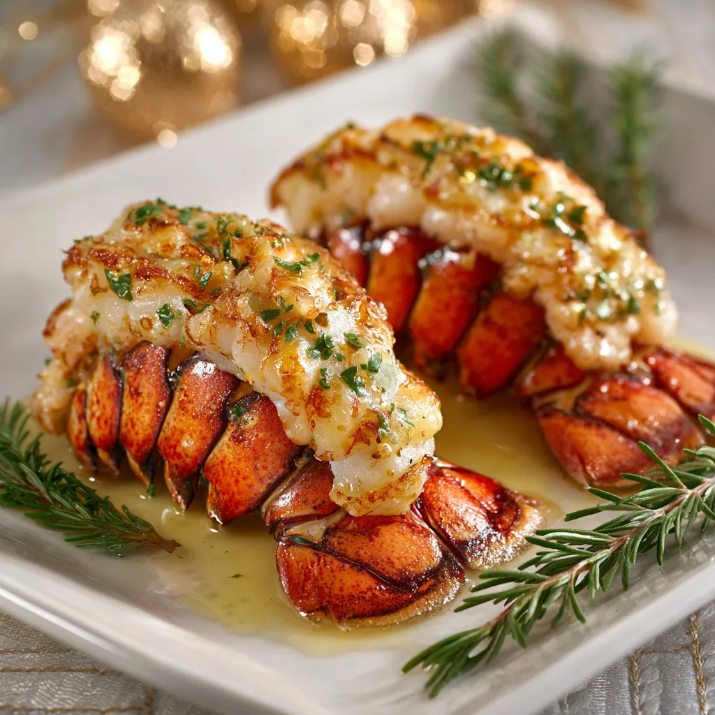 Holiday Garlic Butter Lobster Tails