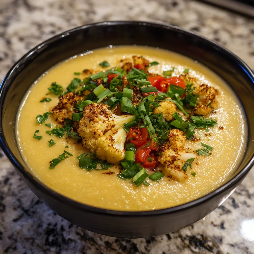 Loaded Cauliflower Soup