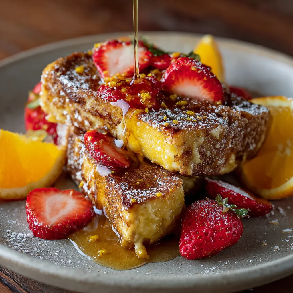 Orange Crème Brûlée French Toast