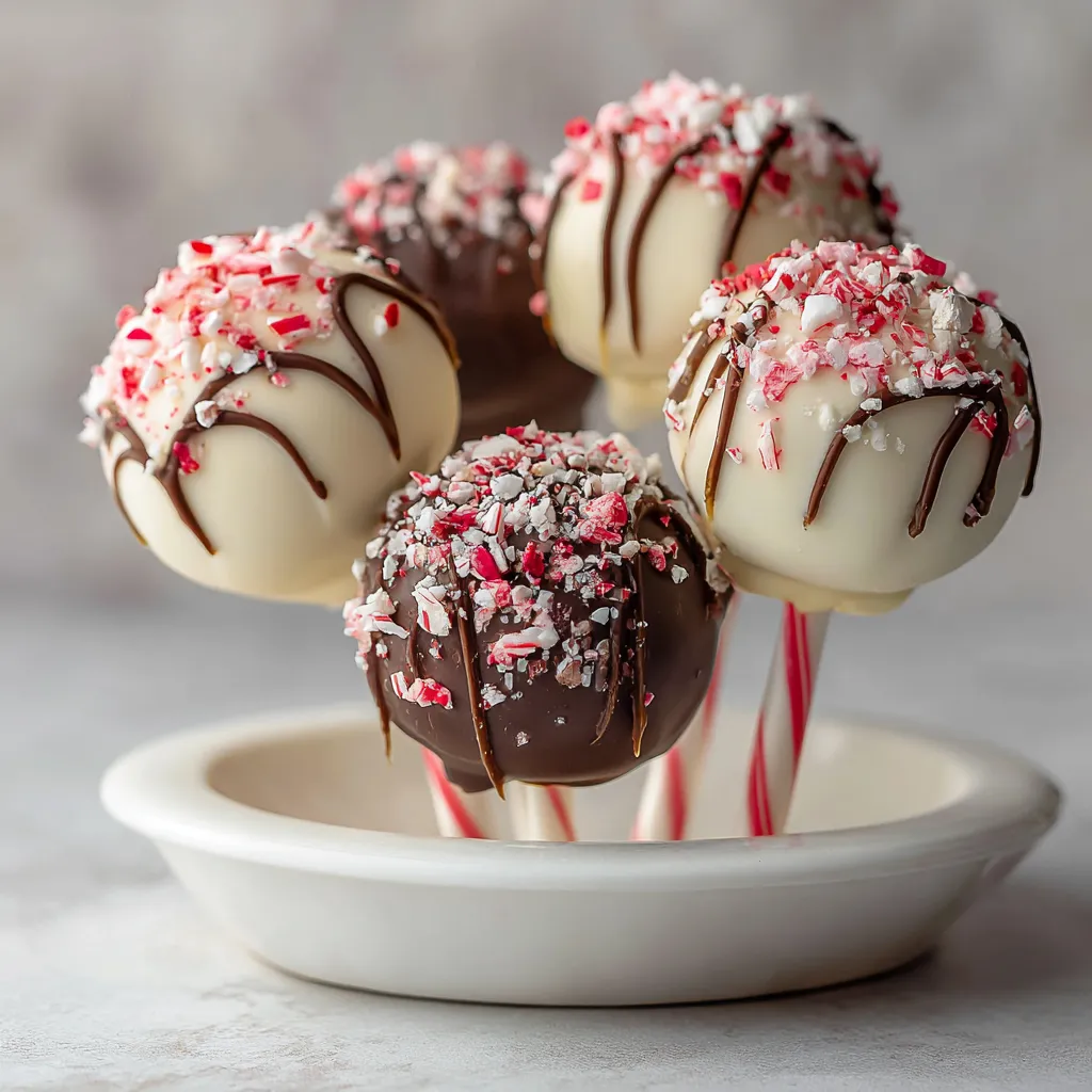 Peppermint Mocha Cake Pops