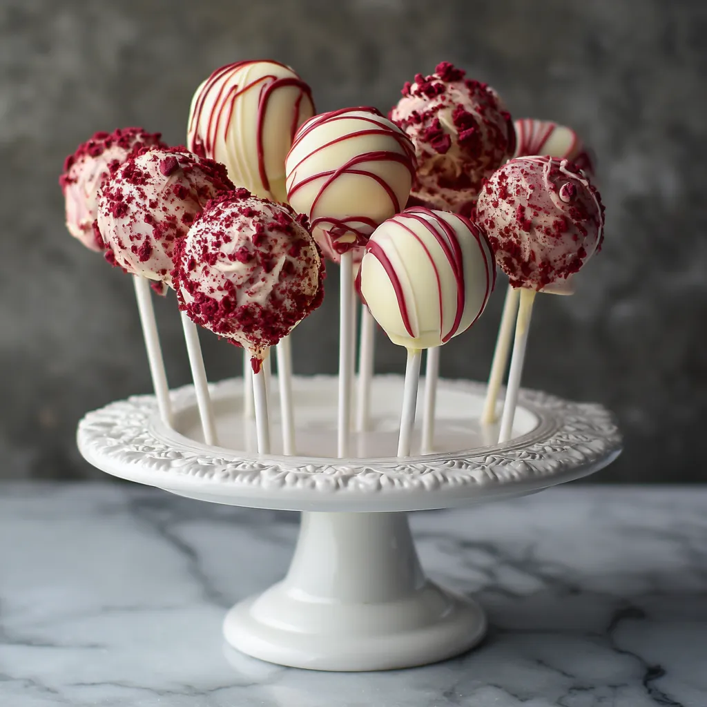 Red Velvet & Chocolate Swirl Cake Pops
