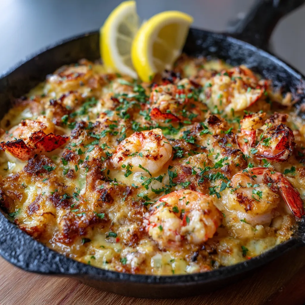 Shrimp & Lobster Thermidor Bake