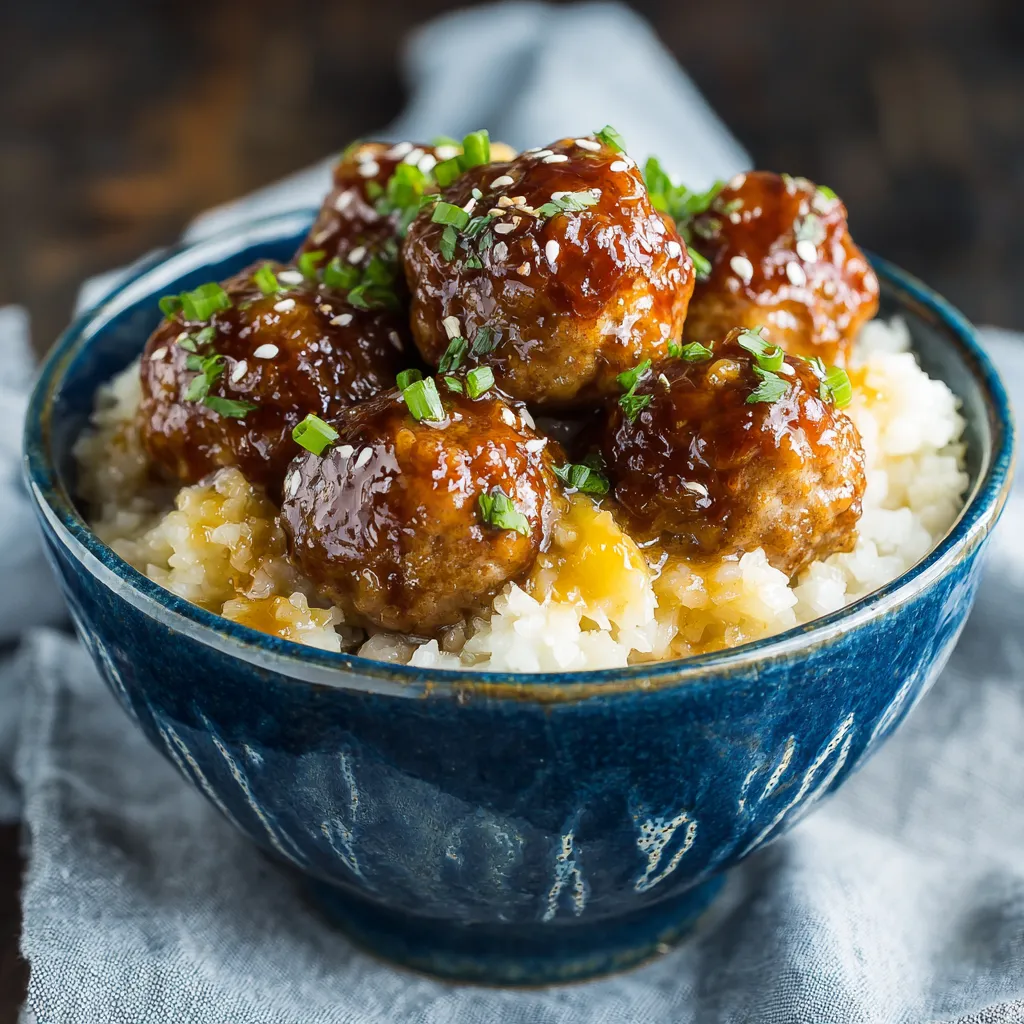 Slow Cooker Pineapple Teriyaki Meatballs