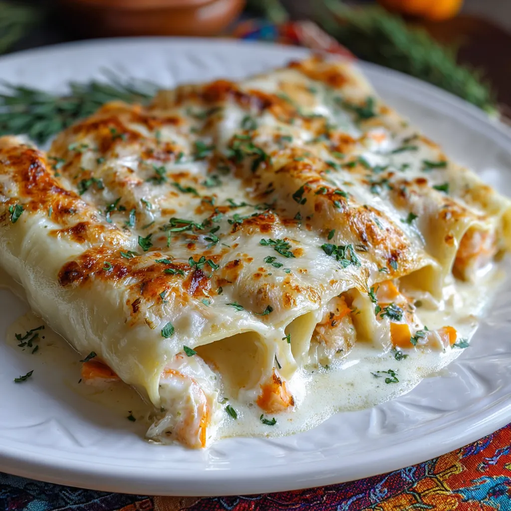 White Sauce Seafood Cannelloni
