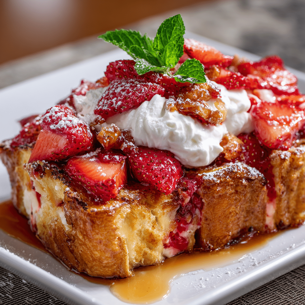 Baked Strawberries and Cream French Toast – A Soft Morning Hug from My Kitchen