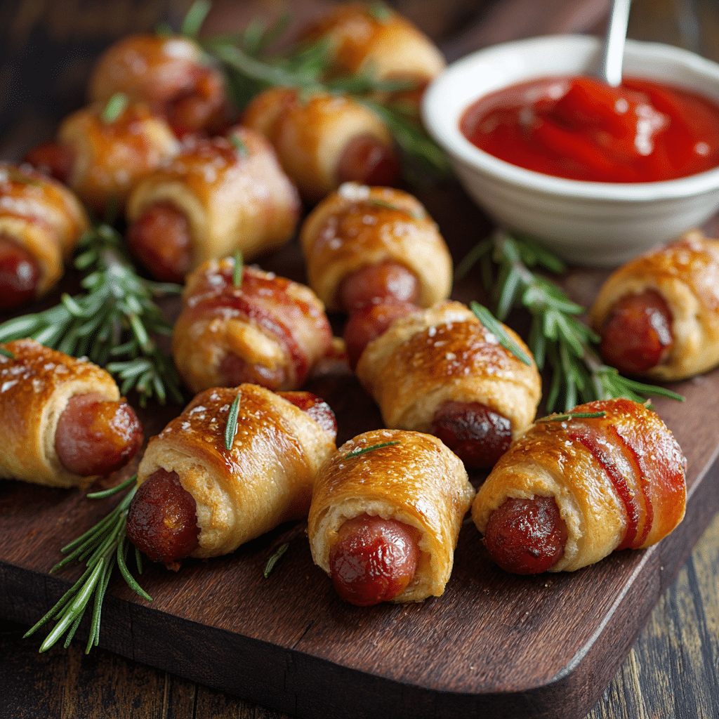 Bite-Sized Pigs in a Blanket Appetizers – A Cozy Little Treat That Brings Everyone to the Table