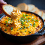Buffalo Chicken Dip with Cheddar and Mozzarella