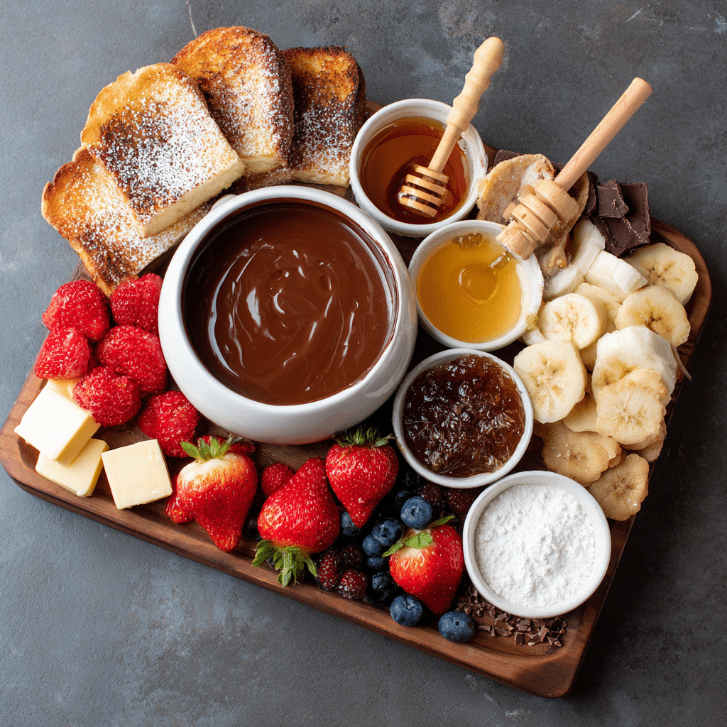 Chocolate Fondue Breakfast Board – A Sweet Morning Around My Table