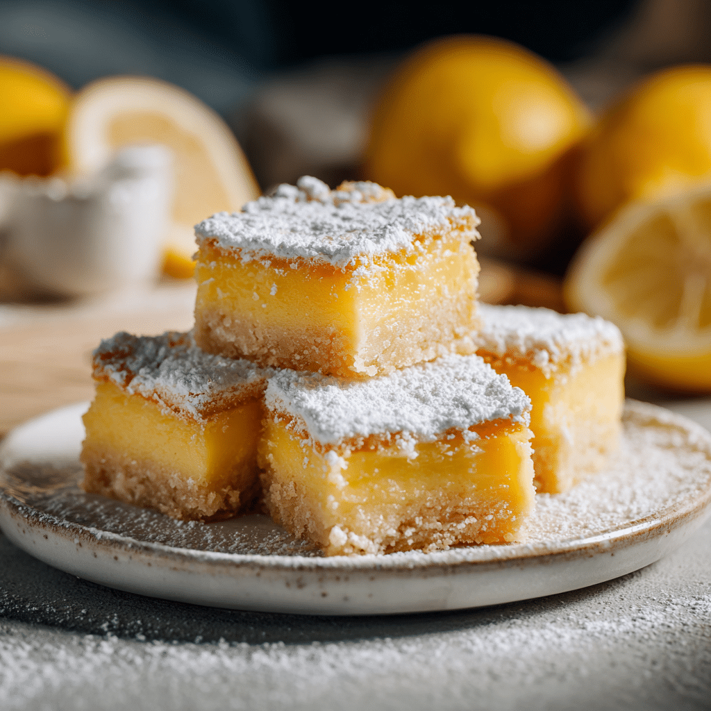 Classic Lemon Bars with Smooth Custard Layer – A Little Sunshine from My Cretan Kitchen