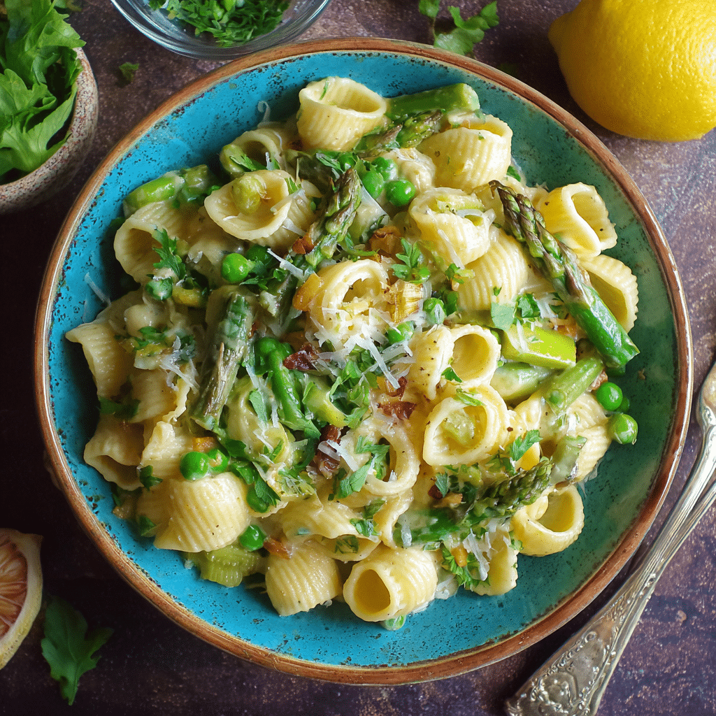 Creamy Pasta Primavera with Parmesan Sauce – A Cozy Springtime Hug from My Cretan Kitchen