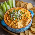 Easy Crockpot Buffalo Chicken Dip for Parties