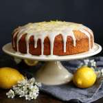 Easy Lemon Snack Cake with Vanilla Glaze