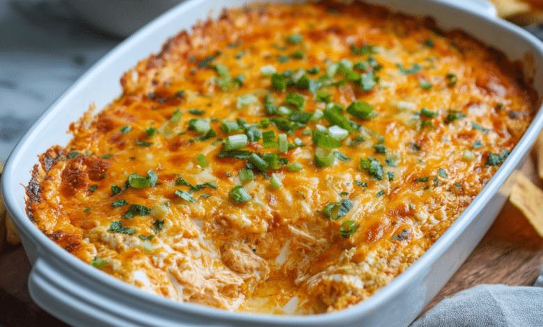 Easy Oven Buffalo Chicken Dip
