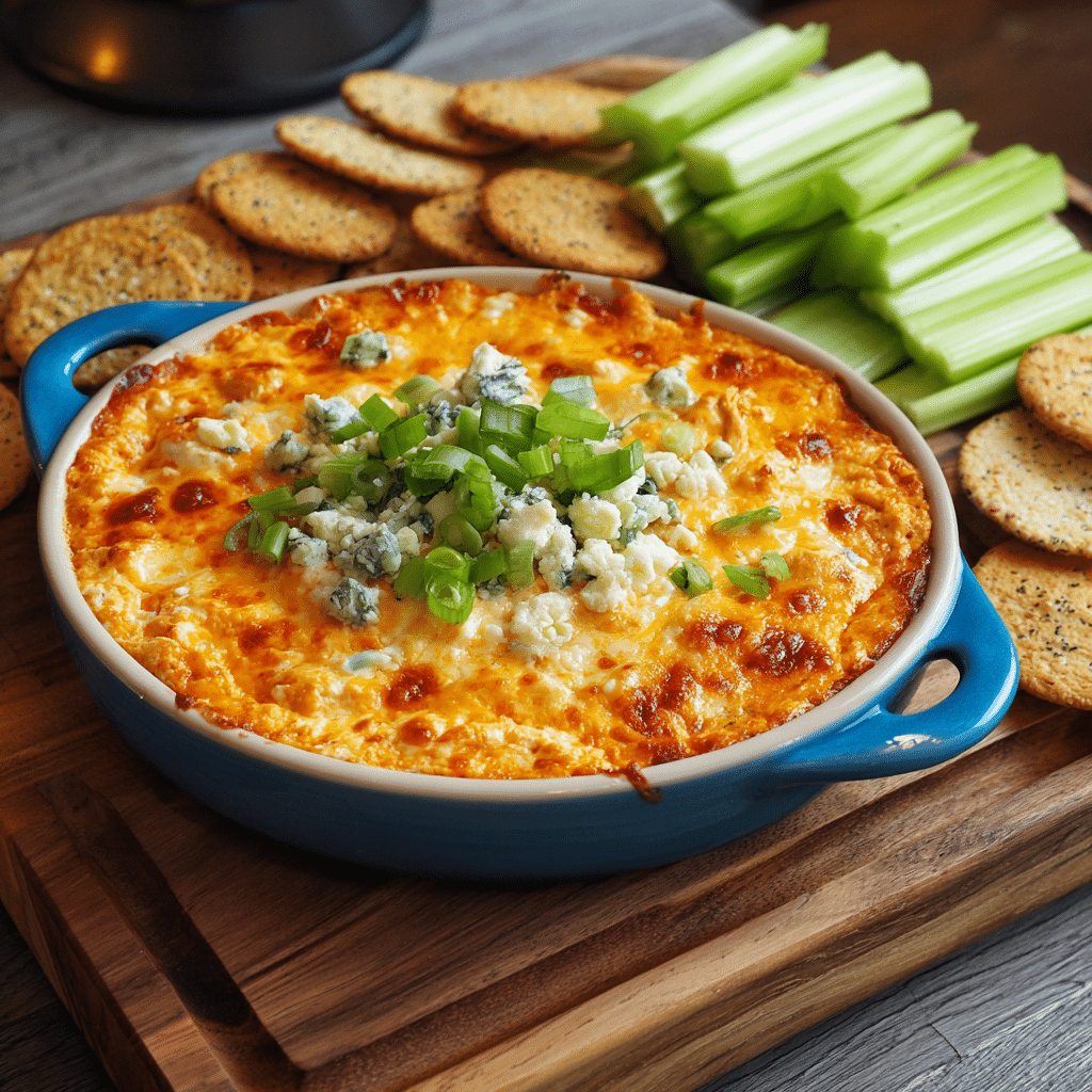 Fast Party Buffalo Chicken Dip – The Cozy, Spicy Dish I Always Make When Everyone Is Hungry