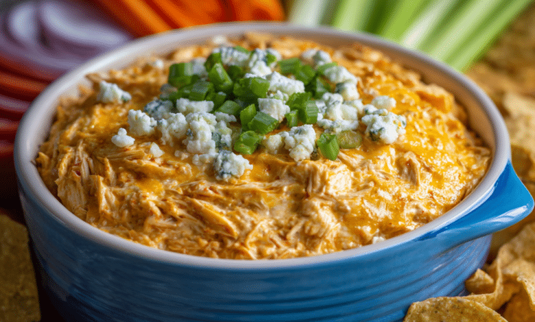 Game Day Crockpot Buffalo Chicken Dip