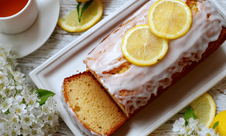 Glazed Lemon Loaf Cake for Spring Brunch