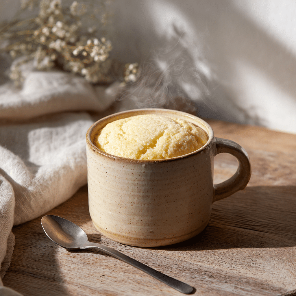 Light & Airy Vanilla Mug Cake in a Cup – A Soft Little Hug After a Long Day
