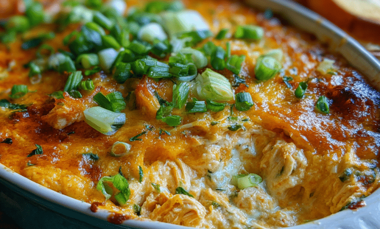 Simple Buffalo Chicken Dip with Rotisserie Chicken