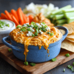 Slow Cooker Cheesy Buffalo Chicken Dip