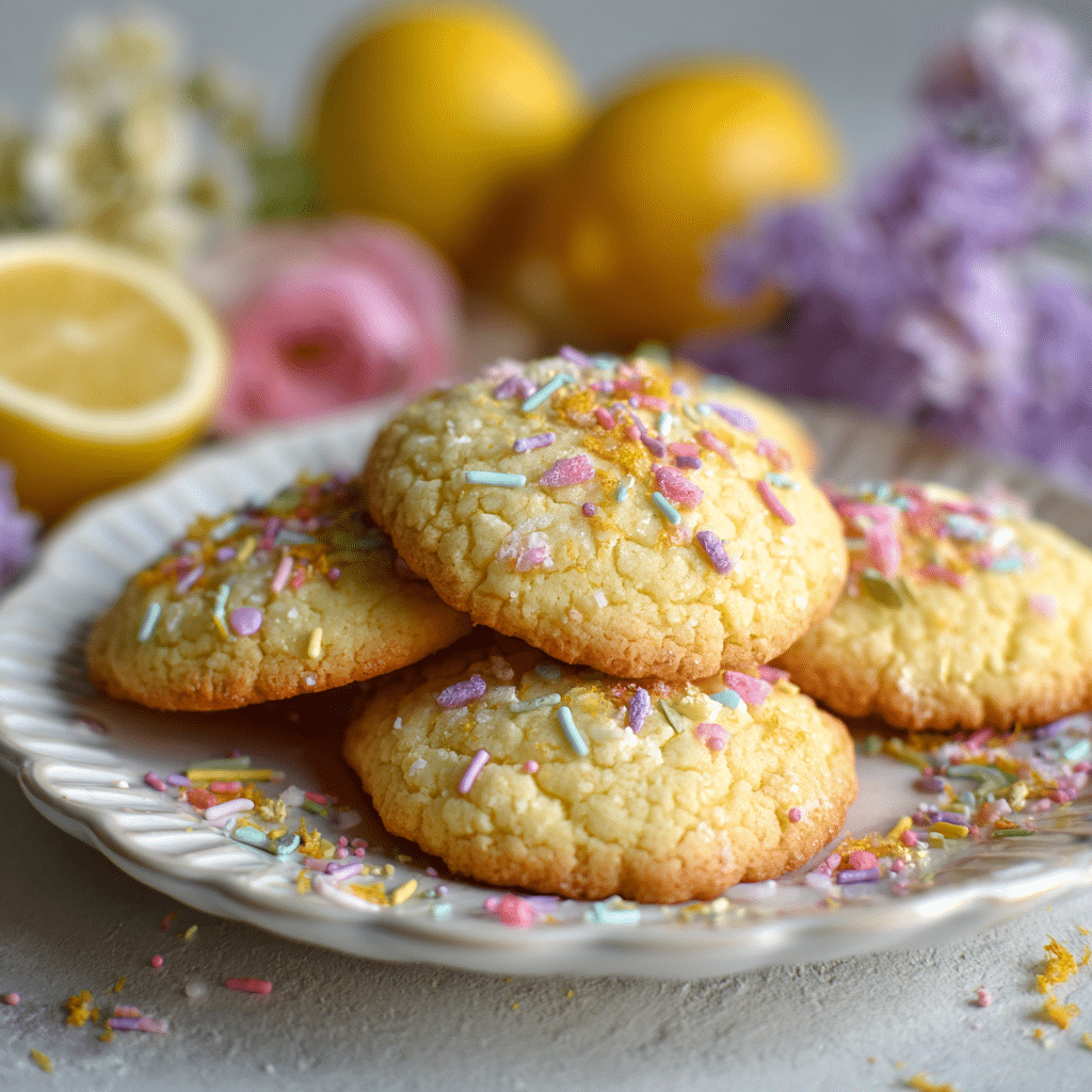 Soft Lemon Sugar Cookies with Spring Sprinkles – A Little Sunshine from My Cretan Kitchen