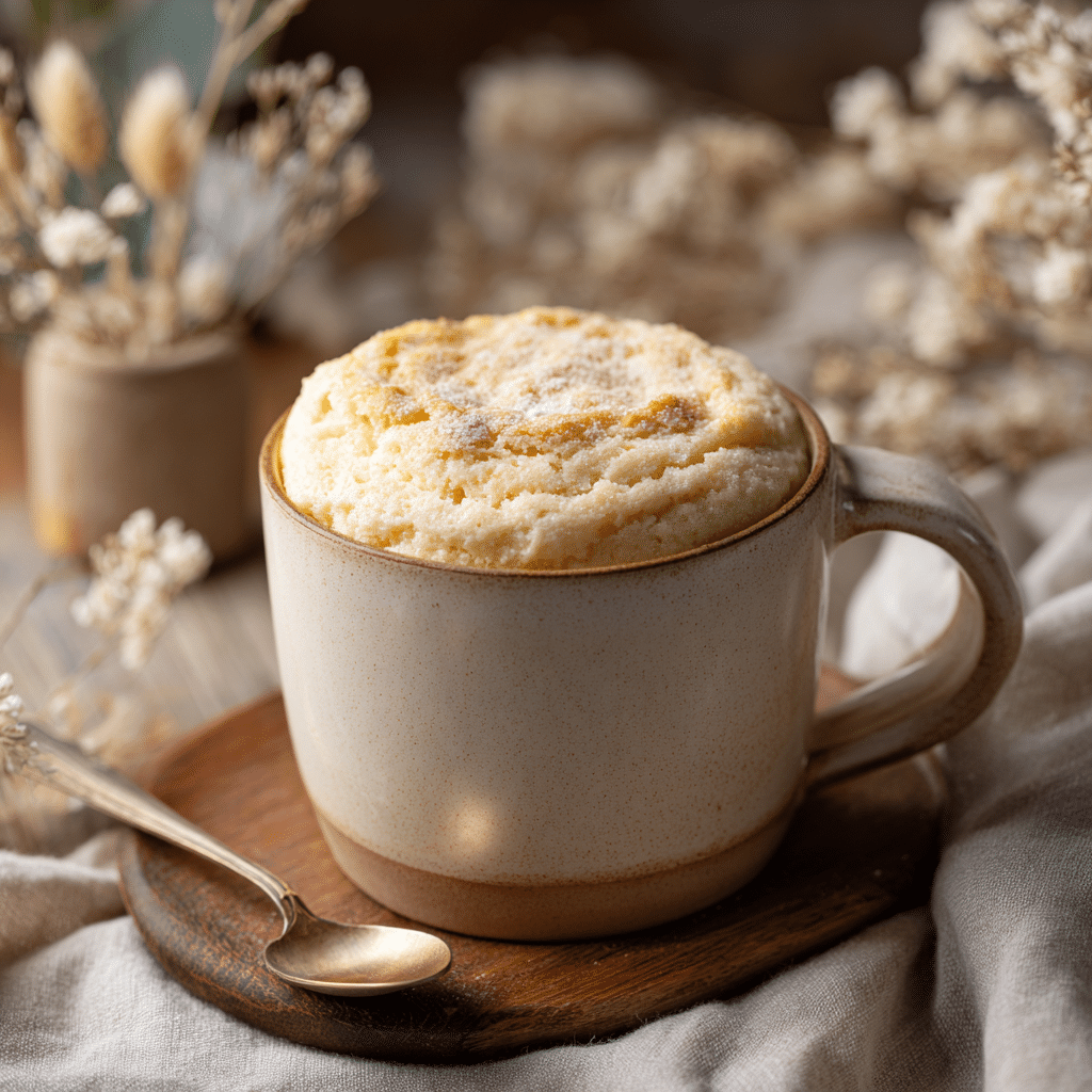 Simple Vanilla Mug Cake for Beginners – A Little Sweet Comfort Made in Minutes