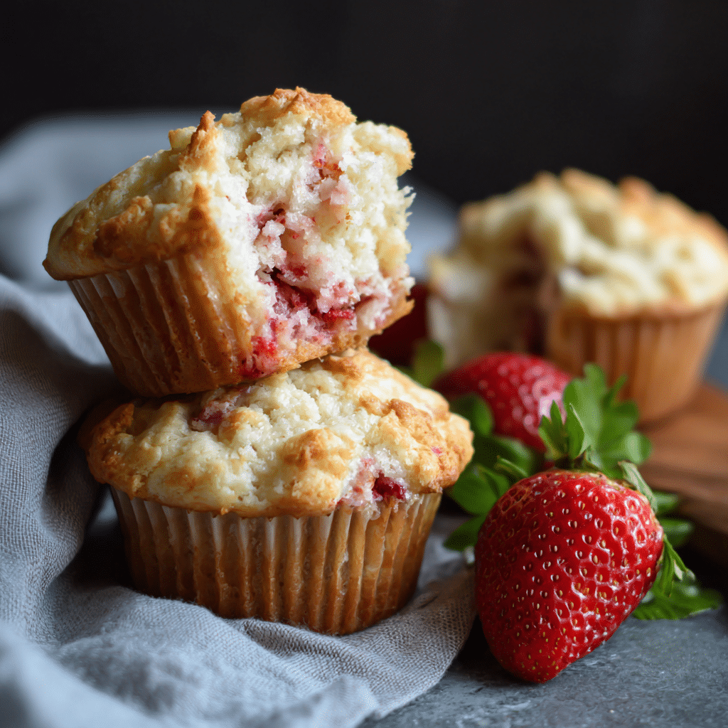Strawberry Cream Cheese Muffins – Soft, Sweet, and Full of Love from My Cretan Kitchen