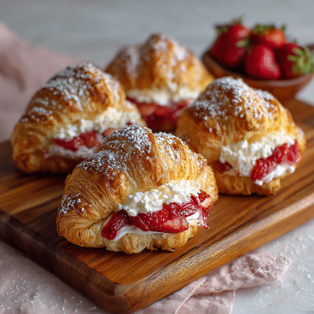 Strawberry Cream Stuffed Croissants – A Sweet Morning Hug From My Cretan Kitchen