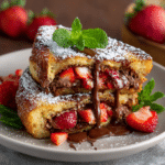 Strawberry Nutella Stuffed French Toast