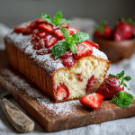 Strawberry Shortcake Loaf Cake 🍓