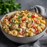 Street Corn Chicken Pasta Salad 🌽🍗