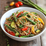 Whole Wheat Pasta Primavera for Healthy Spring Dinners