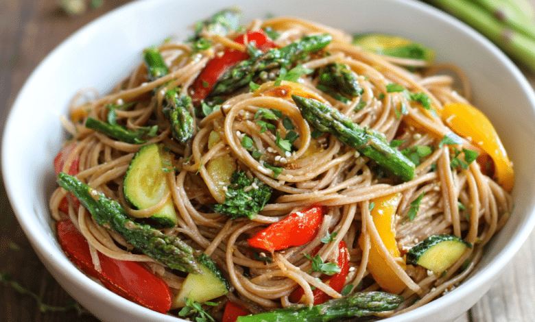 Whole Wheat Pasta Primavera for Healthy Spring Dinners