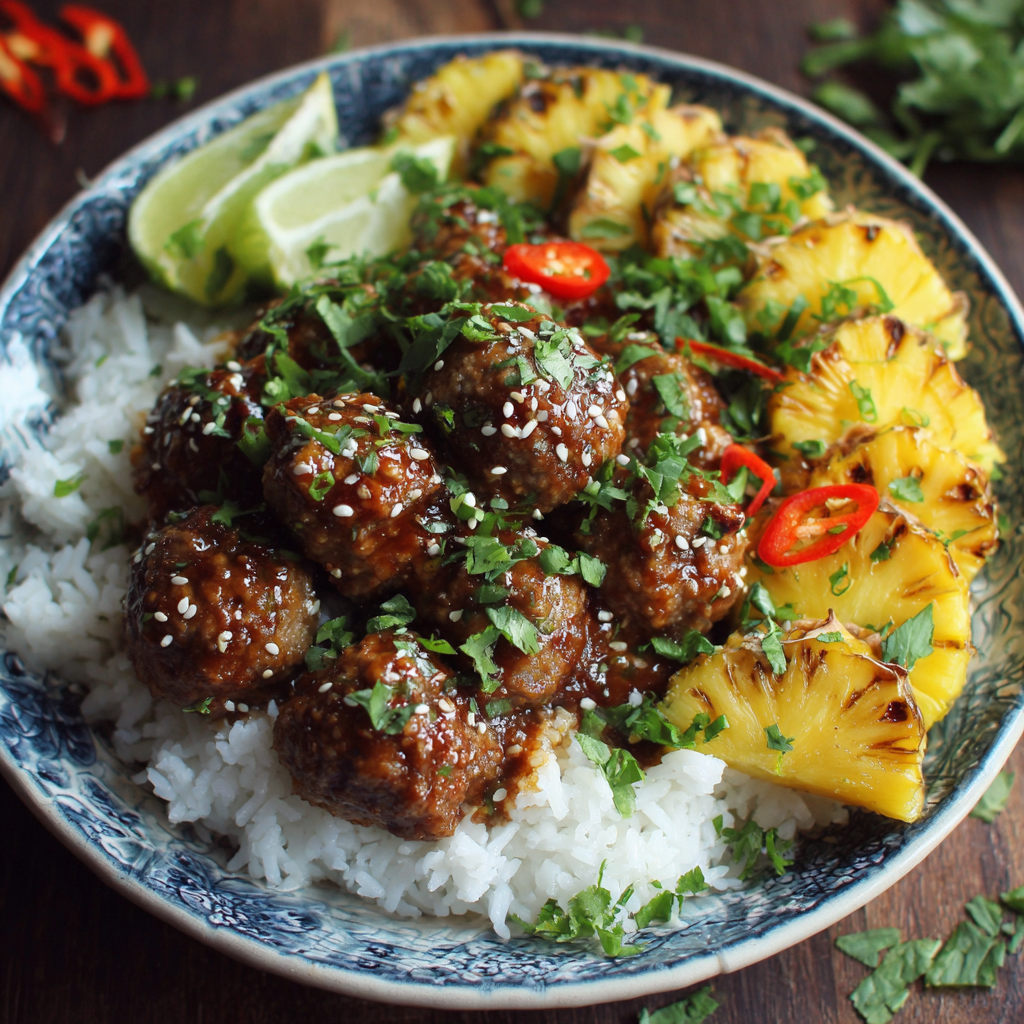 30-Minute Hawaiian Meatball Dinner