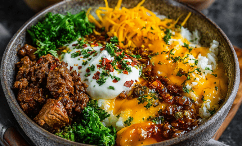 Beef and Cheese Comfort Bowl