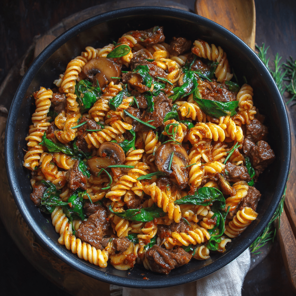 Beef and Mushroom Pasta – A Cozy Bowl That Feels Like Home