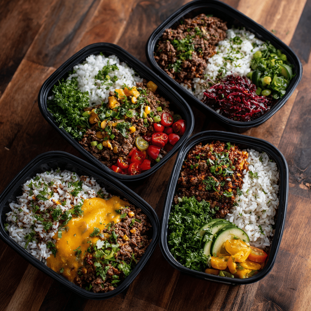 Beef and Rice Meal Prep Containers – A Simple, Comforting Dish That Takes Care of You