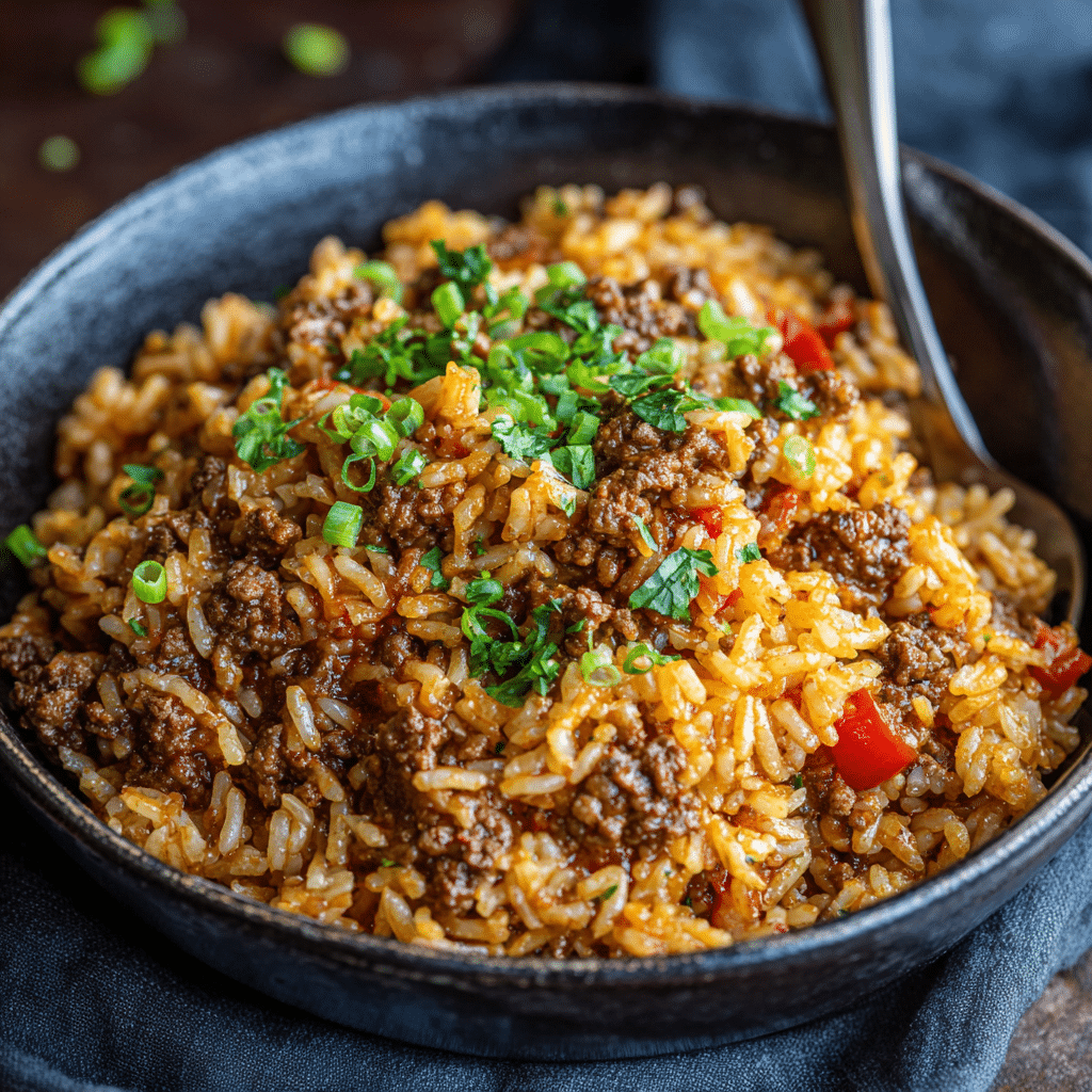 Easy Ground Beef and Rice Dinner (Simple, Cozy, No-Fuss Comfort)