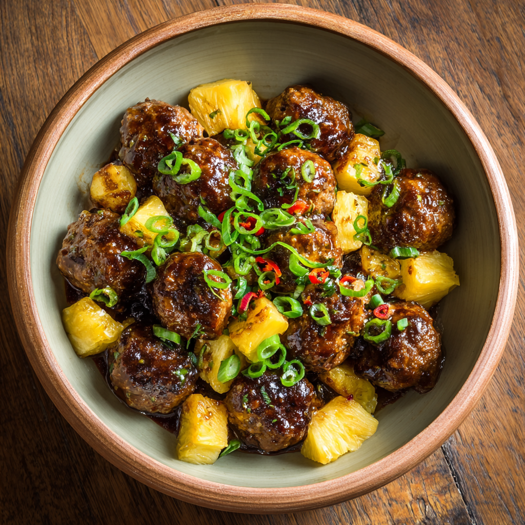 Easy Weeknight Hawaiian Meatballs