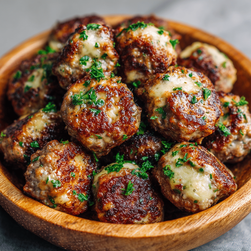 Garlic Butter Ground Beef Bites