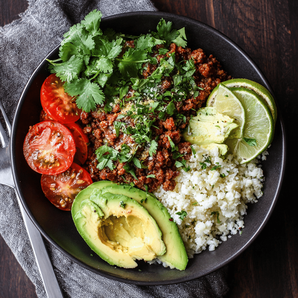 Ground Beef Cauliflower Rice Bowl – Cozy, Simple, and Full of Love
