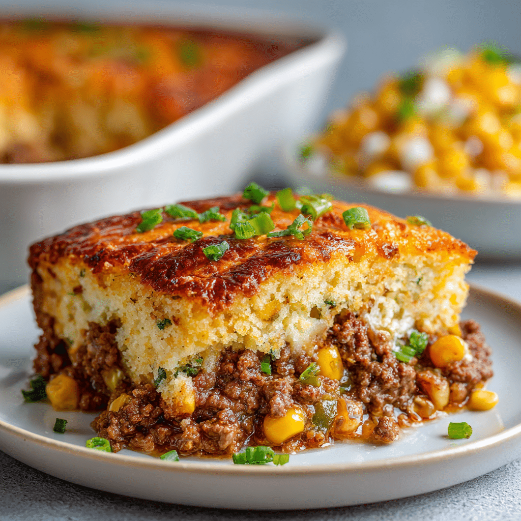 Ground Beef Cornbread Casserole (Cozy, Golden, and Full of Love)