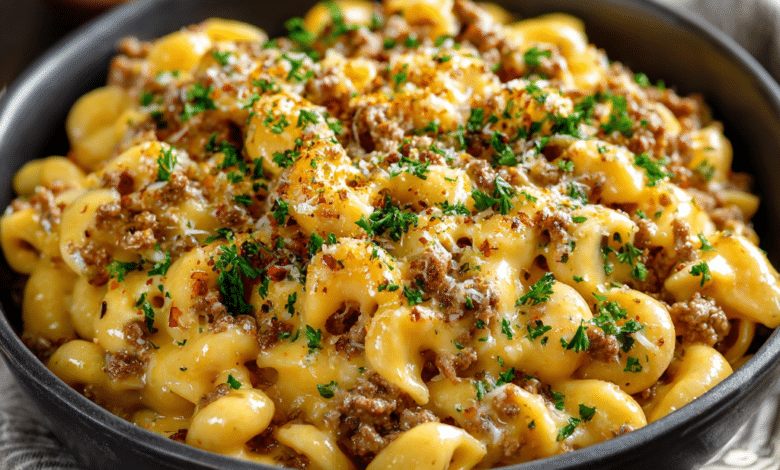 Ground Beef Mac and Cheese – A Cozy Family Hug in a Bowl