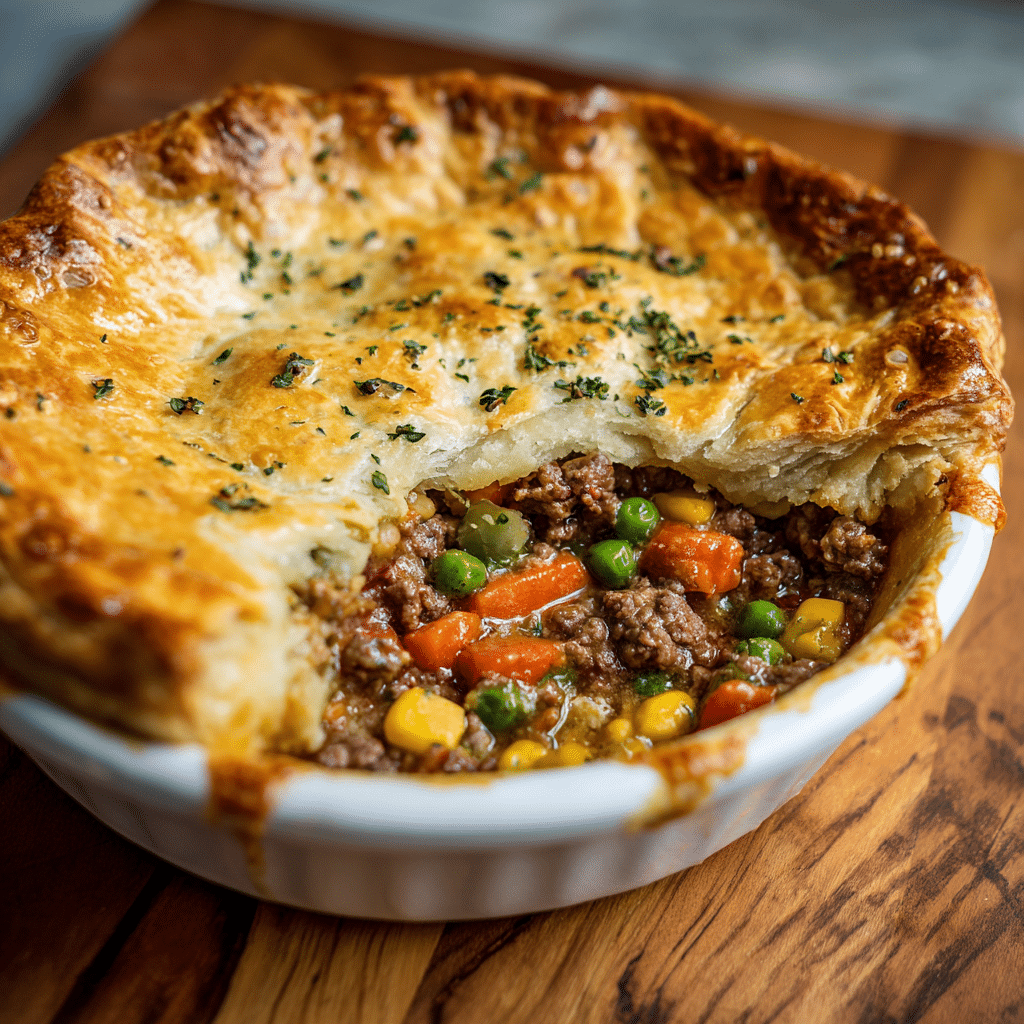 Ground Beef Pot Pie – A Cozy Dish That Feels Like Home
