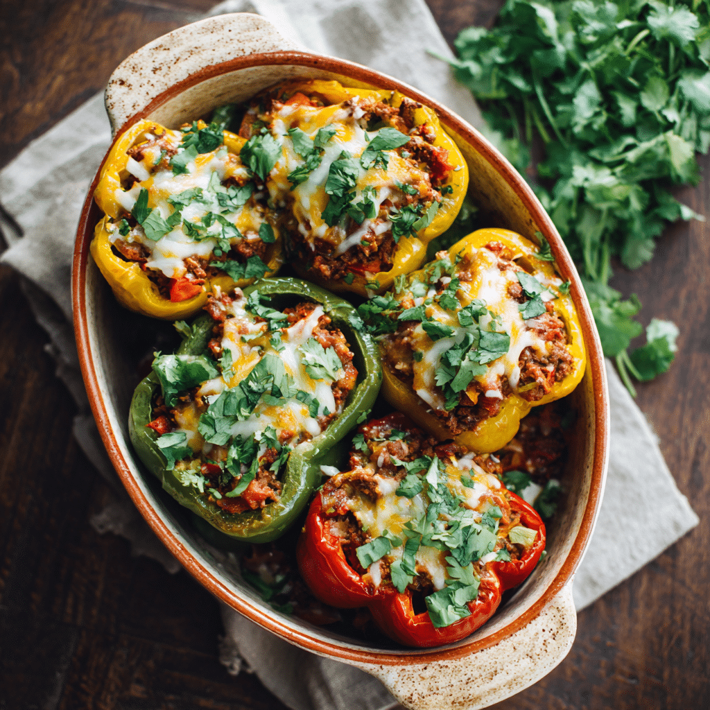 Healthy Beef Stuffed Peppers – A Cozy, Nourishing Meal That Feels Like Home