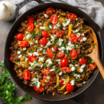 Mediterranean Ground Beef Skillet